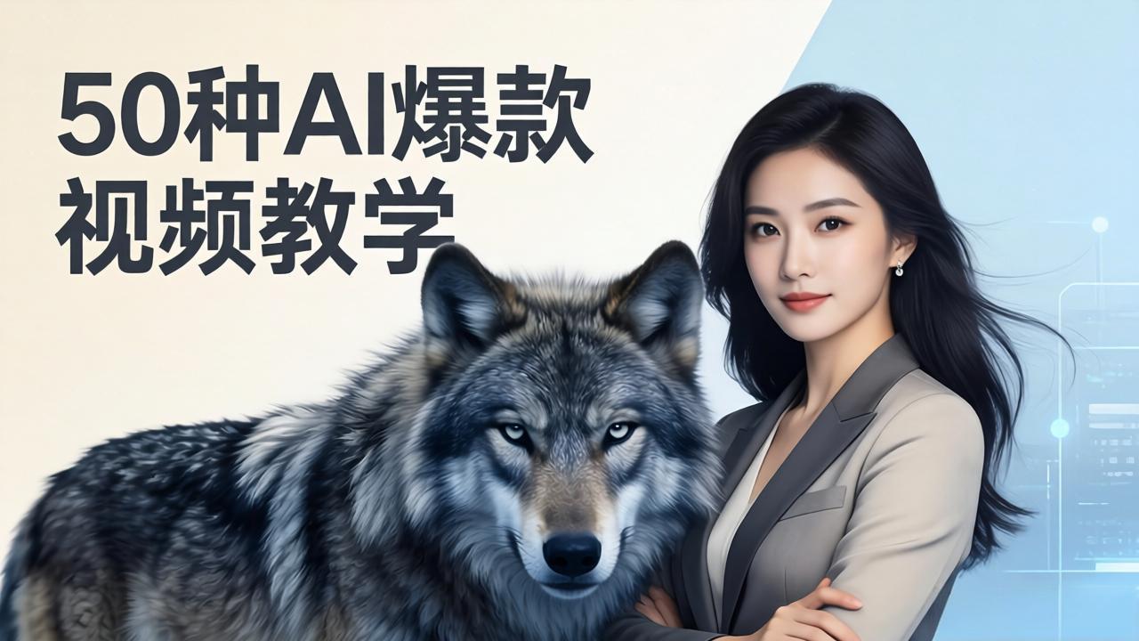 （17815期）50种AI爆款视频教学：影视级古诗词+治愈萌宠+山海经蛟龙，高阶宝典商业落地网创吧-网创项目资源站-副业项目-创业项目-搞钱项目网创吧