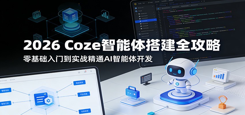 2026 Coze智能体搭建全攻略:零基础入门到实战精通AI智能体开发网创吧-网创项目资源站-副业项目-创业项目-搞钱项目网创吧