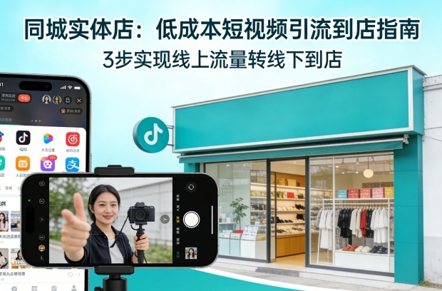 同城实体店,如何低成本把客户从短视频带到线下门店网创吧-网创项目资源站-副业项目-创业项目-搞钱项目网创吧