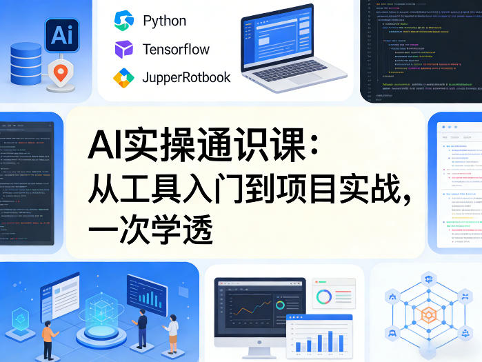 AI实操通识课，从工具入门到项目实战，一次学透网创吧-网创项目资源站-副业项目-创业项目-搞钱项目网创吧