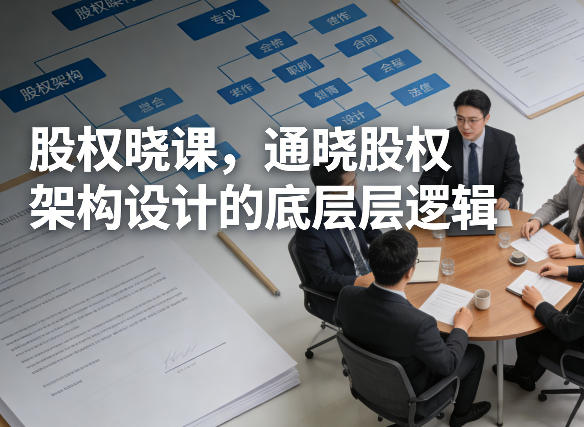 股权晓课，通晓股权架构设计的底层逻辑网创吧-网创项目资源站-副业项目-创业项目-搞钱项目网创吧