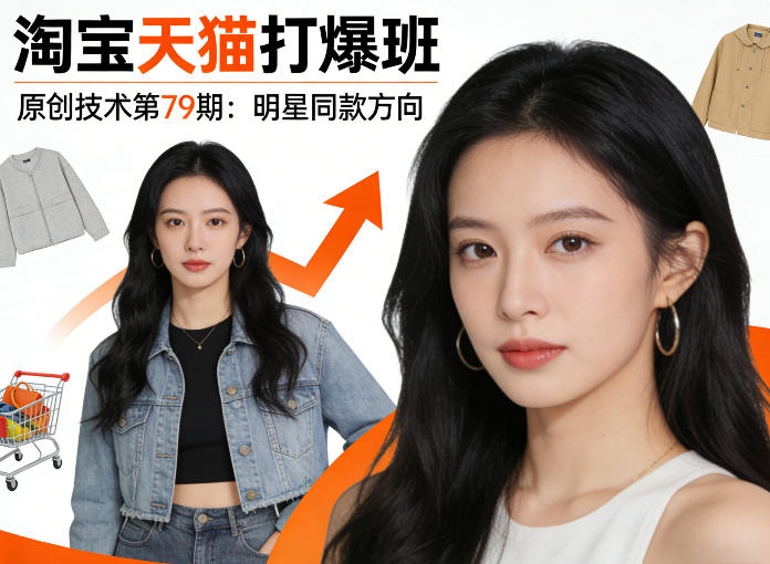 《淘宝天猫打爆班》原创技术第79期:明星同款方向网创吧-网创项目资源站-副业项目-创业项目-搞钱项目网创吧