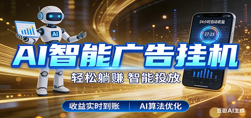 智能广告挂机新时代,利用碎片化时间实现稳定被动收益,AI帮你持续盈利网创吧-网创项目资源站-副业项目-创业项目-搞钱项目网创吧